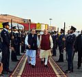 The Prime Minister, Shri Narendra Modi warmly received by the Prime Minister of Pakistan, Mr. Nawaz Sharif, at Lahore, Pakistan on December 25, 2015 (3)
