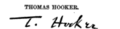 Thomas Hooker signature