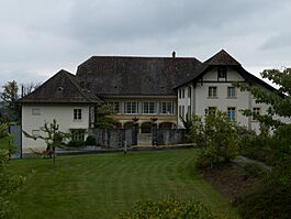 Former country manor house Steiger near Tschugg village