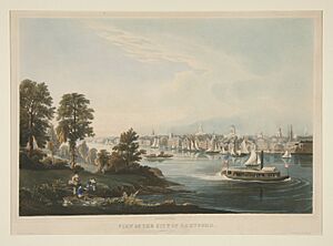 View of the City of Hartford Connecticut by William Havell