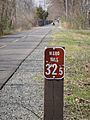 W&OD Trail - The 32.5 Milestone in Leesburg, VA