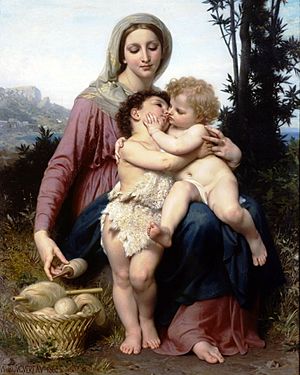 La Vierge aux Anges by William Adolphe Bouguereau - 4 images - Art Renewal  Center