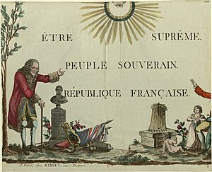 Être suprême Peuple souverain République française