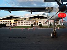 Aérogare et Parking de l'Aéroport de Goma
