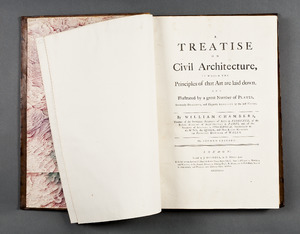 Boken Treatise on Civil Architecture av William Chambers, 1768 - Skoklosters slott - 86216