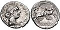 C. Annius T.f. T.n & L. Fabius L.f. Hispaniensis. Silver Denarius