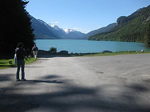 Camping area at Cilkoot Lake