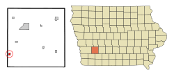 Location of Griswold, Iowa