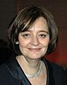 Cherie Blair Jimmy Wales Allan Warren (cropped)