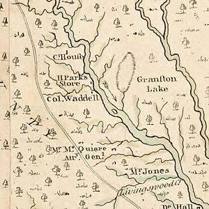 Collet Map excerpt showing Waddell