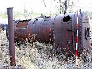 Content Mine - remains of C2 cylinder portable steam engine