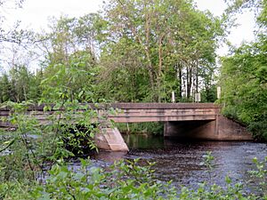 County Road I-39 Rapid River bridge, Delta County, Michigan. Built 1916