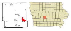 Location of Waukee, Iowa