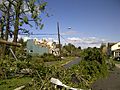 Damage in Goderich after a tornado, August 2011