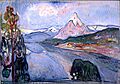 Draft to Stage Background for Ghosts (Act III, last scene). 1906