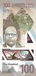 East Caribbean States $100 note (rear)