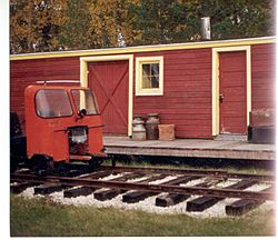 Ekhart Railway Station in Settlers, Rails & Trails Inc. (Museum)
