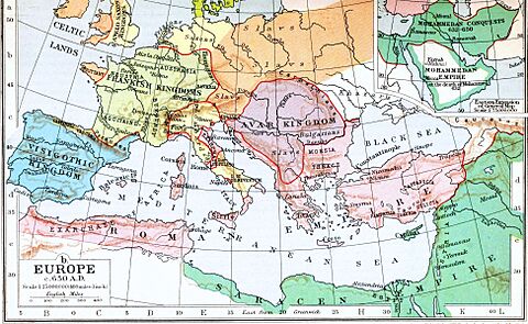 Europe around 650