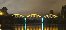 Fairfield Bridge at night