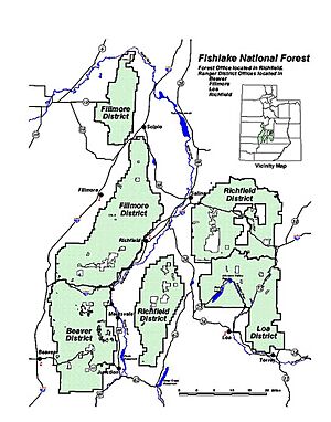 Fishlake National Forest Map