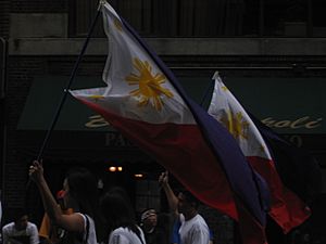 Flag-carriers at 2006 Philippine Independence Day Parade NYC