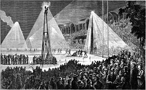 Football electric lighting MCG 1879