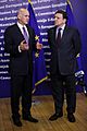 George Papandreou and Jose Manuel Barroso
