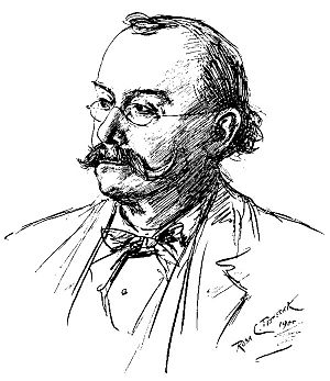 Sketch of Horace Petherick by his daughter Rosa in 1900