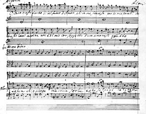 Handel, Lascia ch’io pianga autograph score, 1711