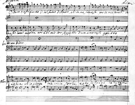 Handel, Lascia ch’io pianga autograph score, 1711