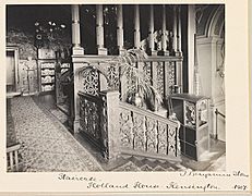 Holland House in 1907 by J. Benjamin Stone - Staircase