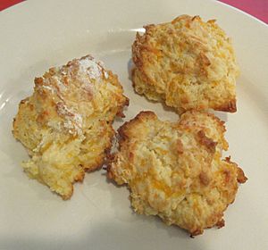 Home made cheddar cheese biscuits