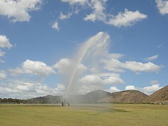 Irrigation method seen in Santa Isabel, Puerto Rico