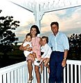 JFK and family in Hyannis Port, 04 August 1962