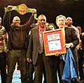 Joe Frazier awarded by the Daily News