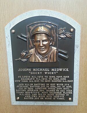 Joe Medwick plaque