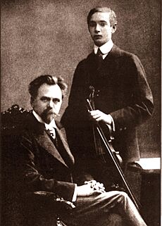 Joseph Szigeti and Jeno Hubay c1910