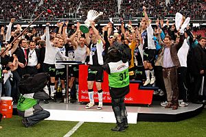 Jubel des SK Sturm Graz über den Cupsieg 2010 (1)