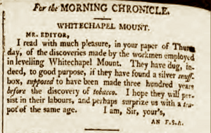 Letter in the Morning Chronicle 27 July 1805