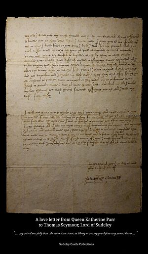 Love letter from Katherine Parr