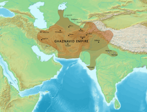 Map of the Ghaznavid Empire