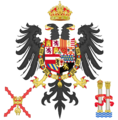 Middle Coat of Arms of Charles I of Spain, Charles V as Holy Roman Emperor
