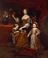 Mignard, after - Elisabeth Charlotte of the Palatinate, Duchess of Orléans, and her children - Royal Collection