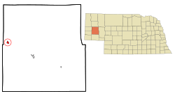 Location of Bayard, Nebraska