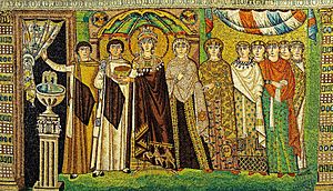 Mosaic of Theodora - Basilica San Vitale (Ravenna, Italy).jpg