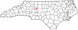 Location of Welcome, North Carolina