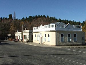 The historic precinct of Naseby, New Zealand