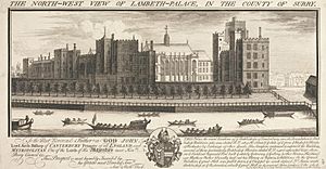 Nathaniel Buck - The North-West View of Lambeth-Palace in the County of Surrey - B1977.14.17374 - Yale Center for British Art