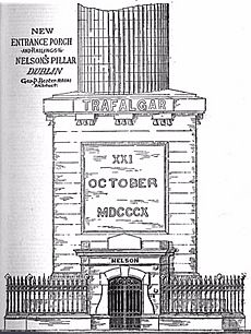 Nelson's Pillar porch design 1894