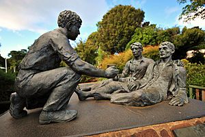 OReillys Rainforest Retreat, Queensland, Australia -bronze statue-8